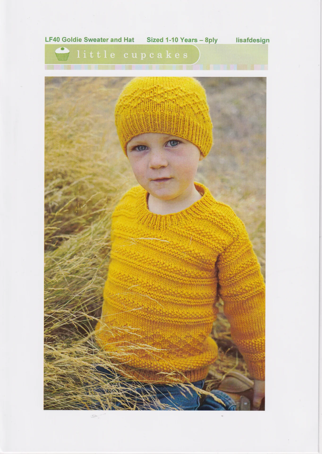 Little Cakes LF40 Goldie Sweater and Hat