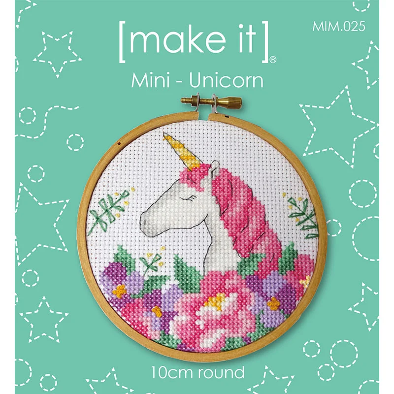 MakeIt Cross Stitch Kit Mini Unicorn