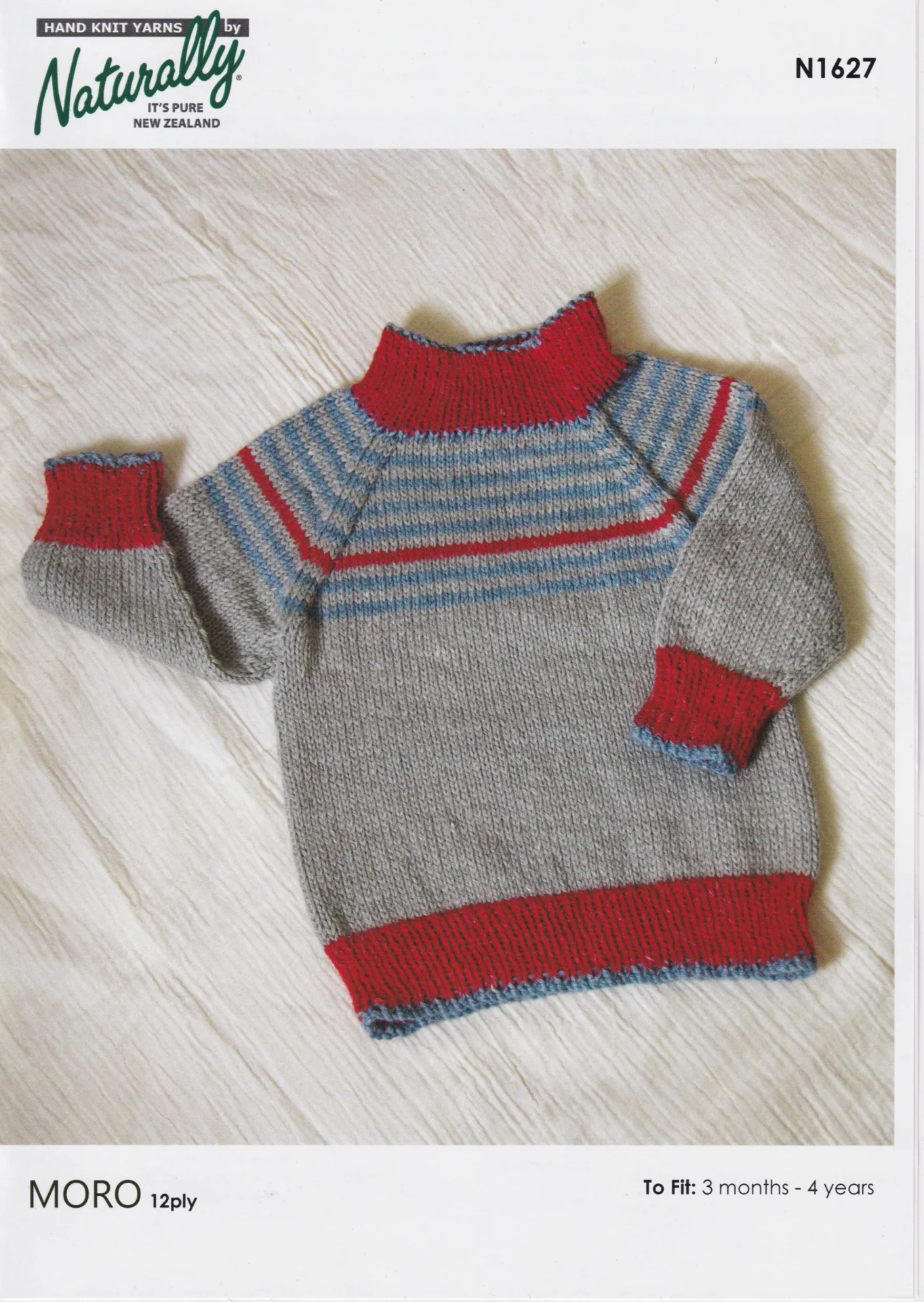 Naturally Pattern 1627 12 Ply Childs Jumper