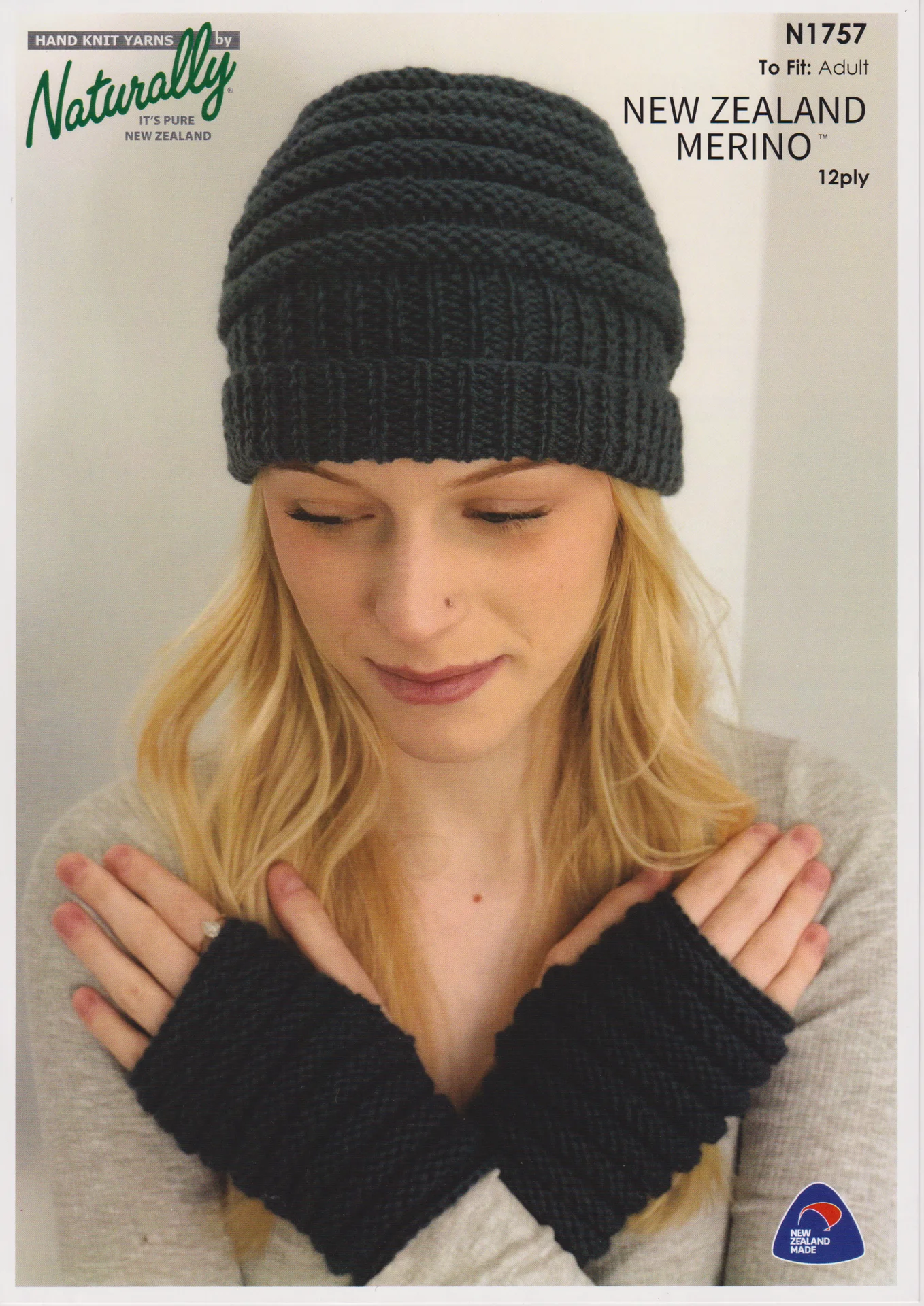 Naturally Yarns Pattern 1757 12 Ply Hat Mitts