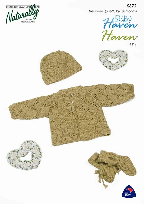 Naturally Yarns Pattern Baby Haven K672
