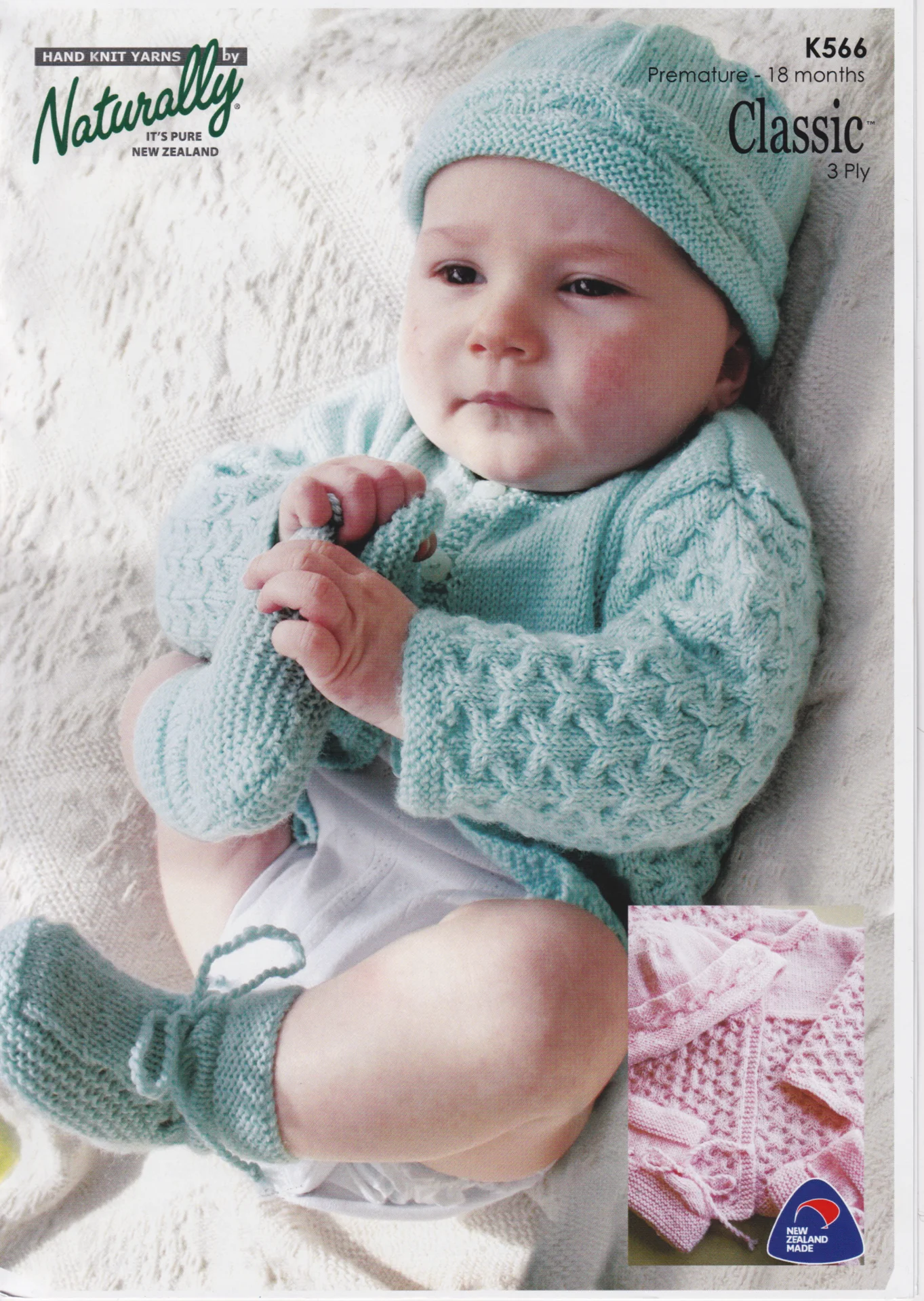 Naturally Yarns Pattern K566 3 Ply Prem Baby