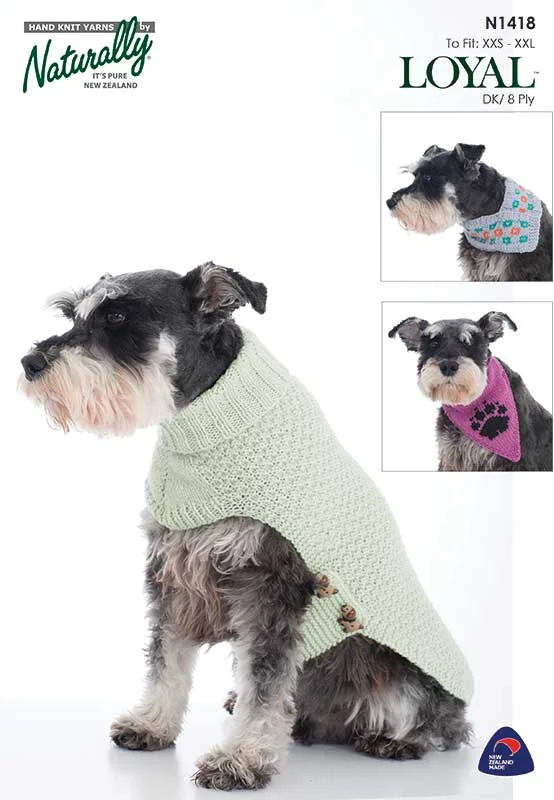 Naturally Yarns Pattern Loyal Dog Coat and Accessories 1418