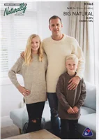 Naturally Yarns Pattern N1465 8 and 14 Ply Family Sweater