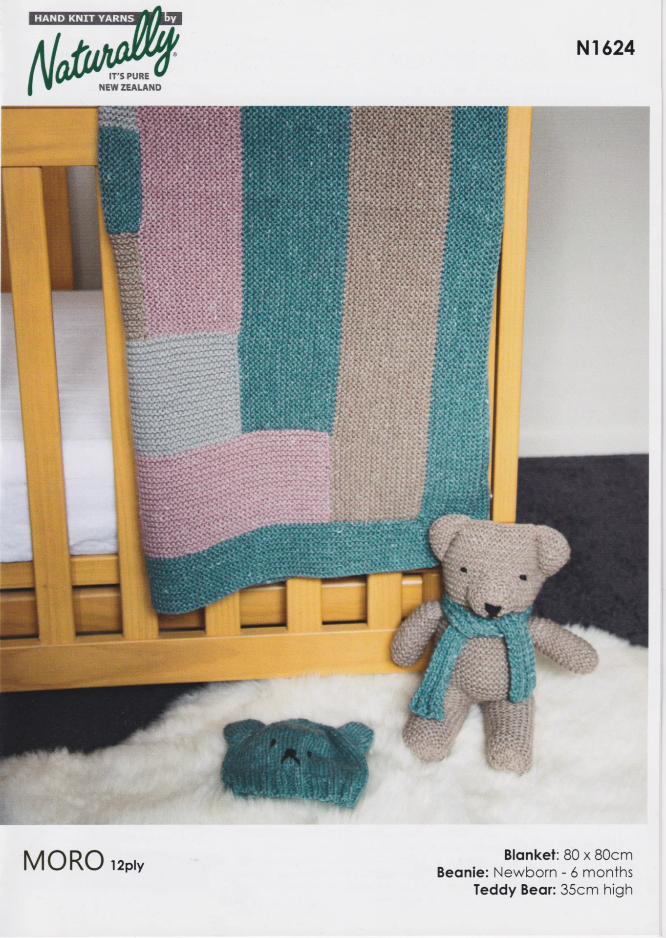 Naturally Yarns Pattern N1624 Moro 12 Ply Blanket