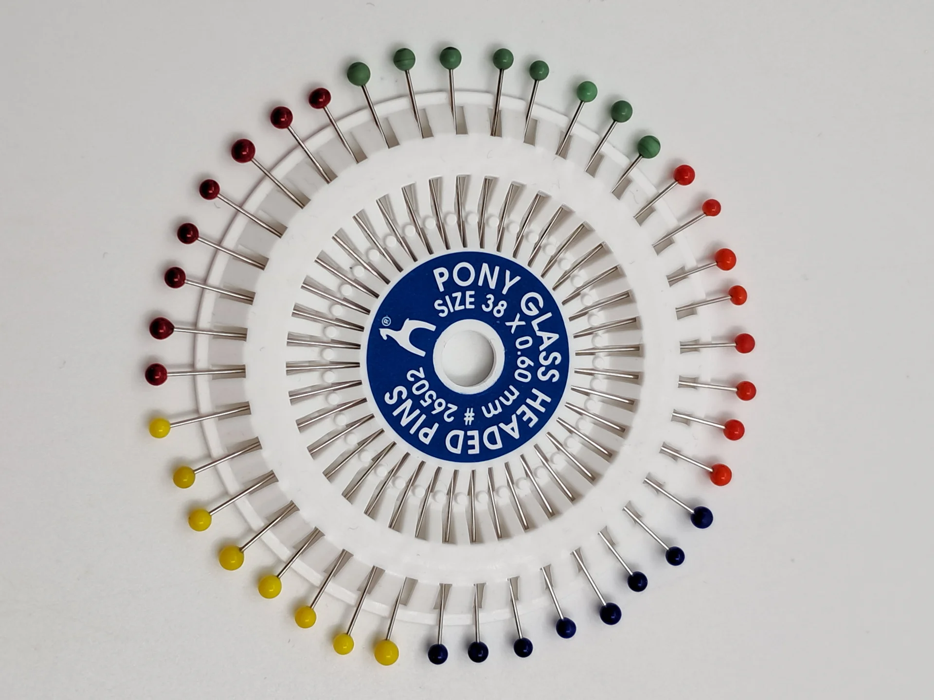 Pins Rosette Glass Headed