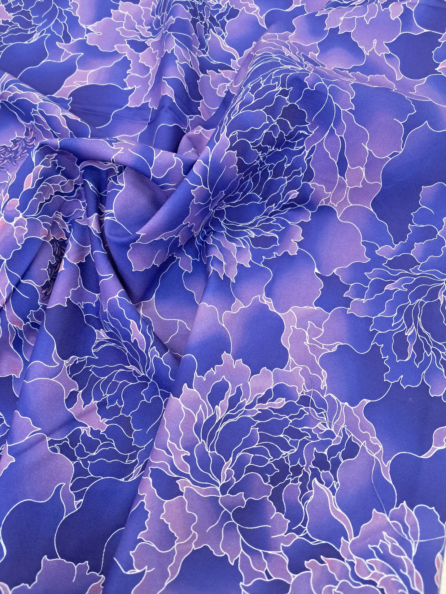 Quilt Backing Mono Peony Deep Purple