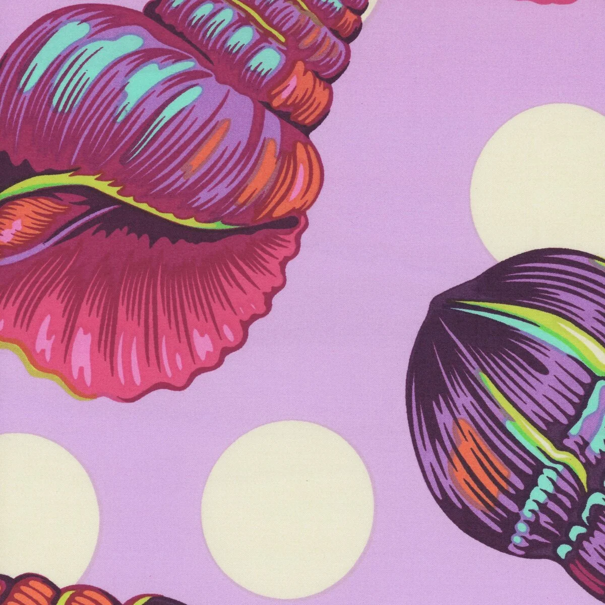 Quilt Backing Tula Pink Big Shelly Ultraviolet