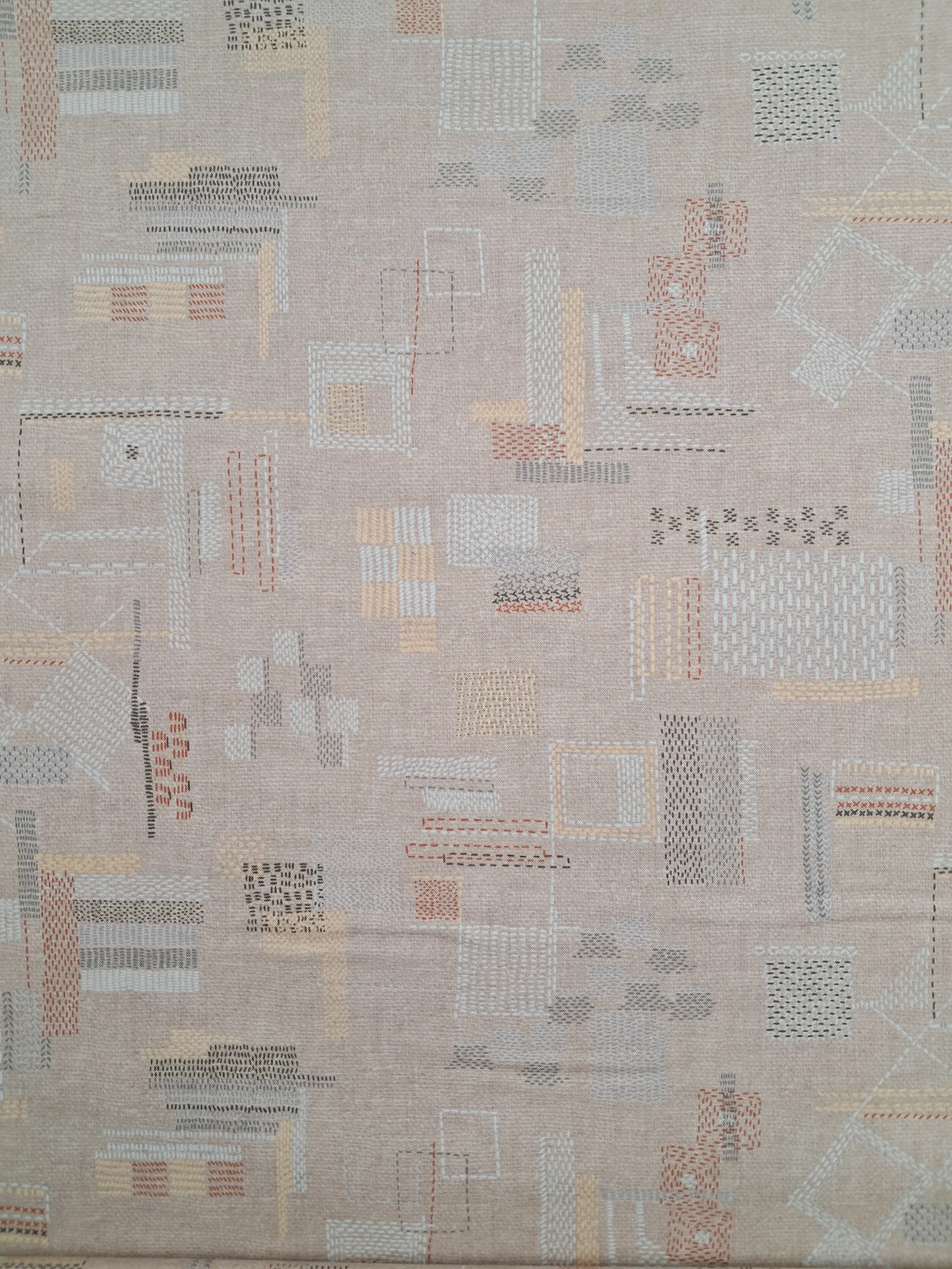 Sewing Faded Stitch Mending Tan