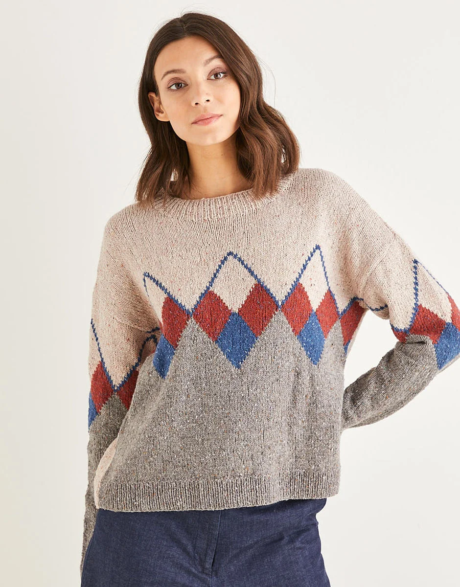 Sirdar Haworth Tweed Patterns 10155 Jumper