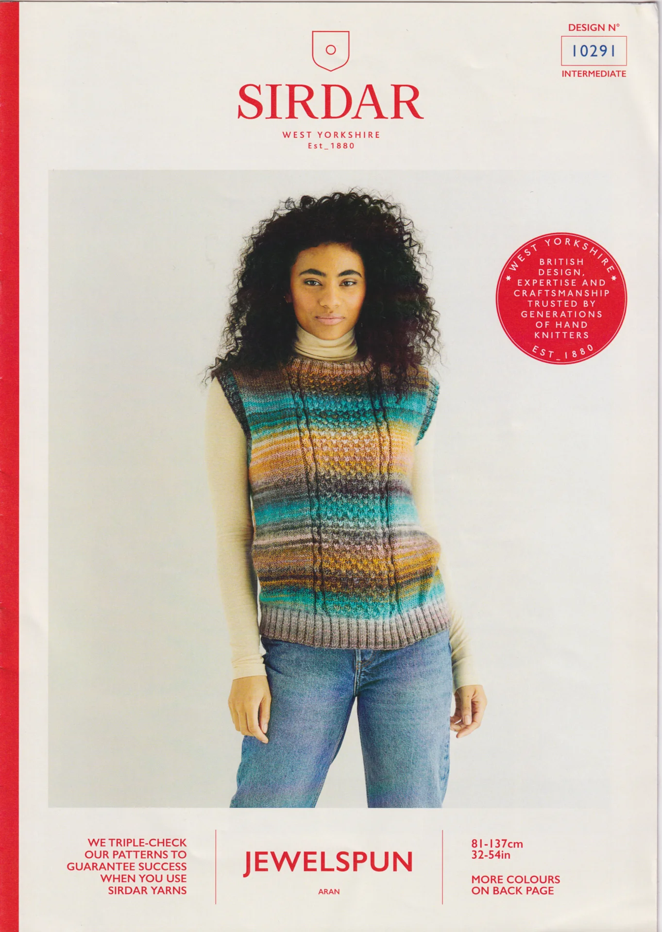 Sirdar Jewelspun Aran Patterns 10291