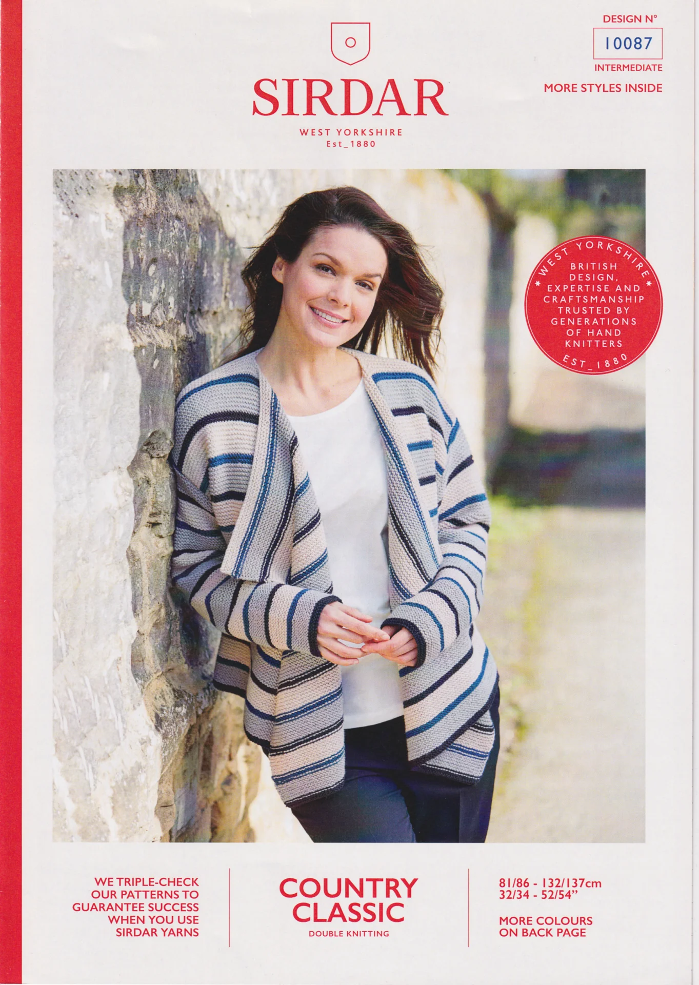 Sirdar Pattern 10087 8 Ply Cardigan