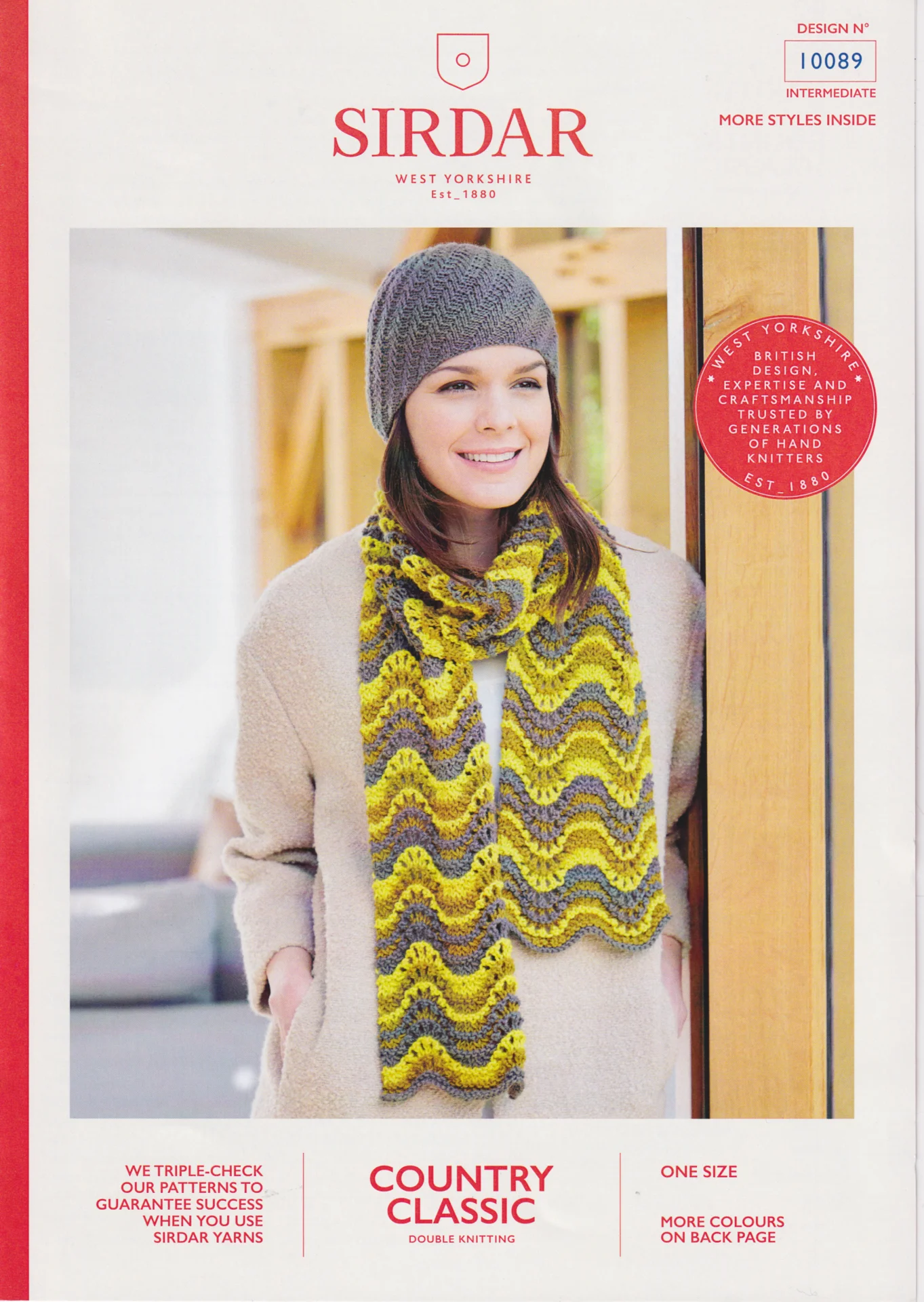Sirdar Pattern 10089 8 Ply Hat and Scarf