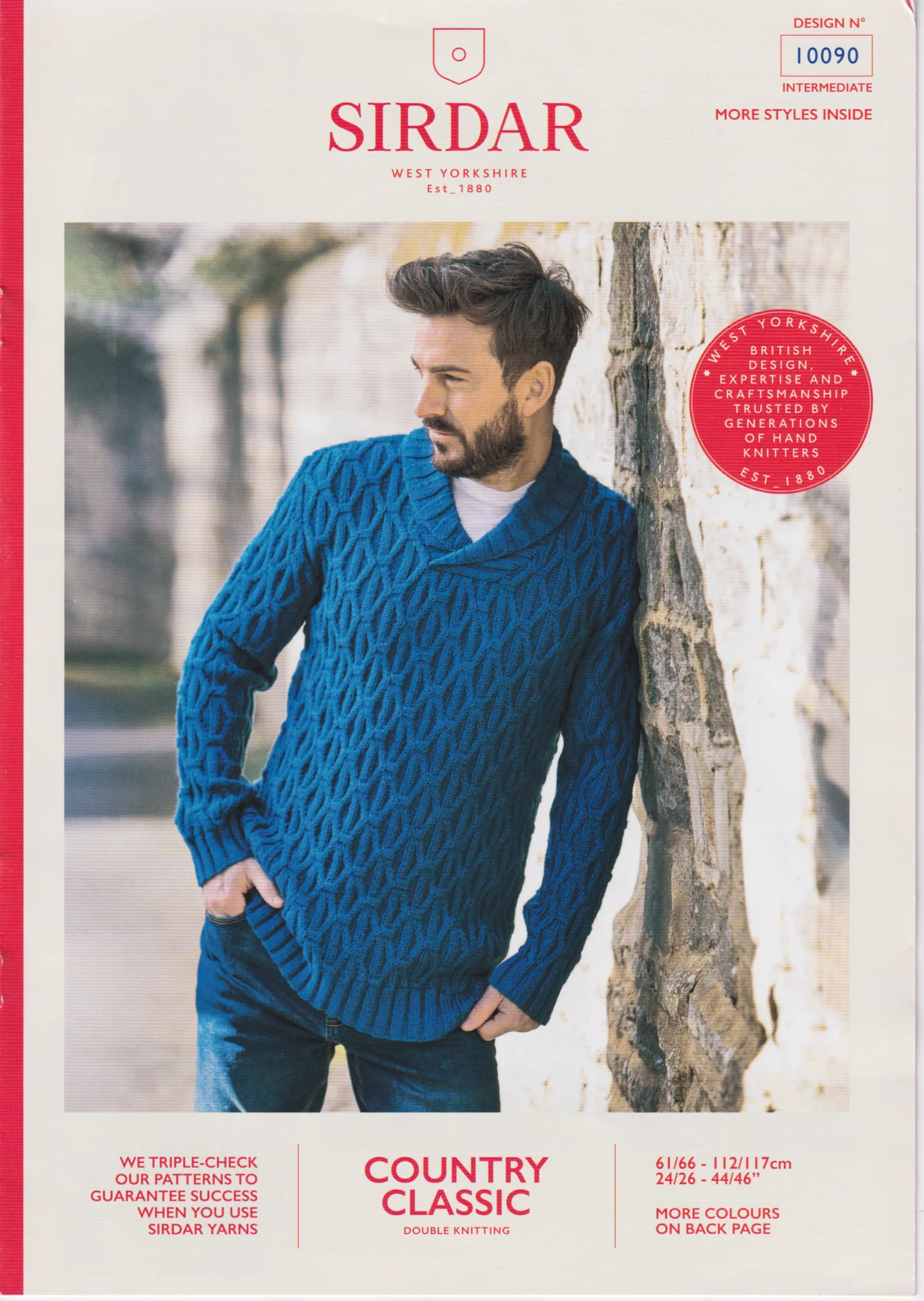 Sirdar Pattern 10090 8 Ply Mens Jumper