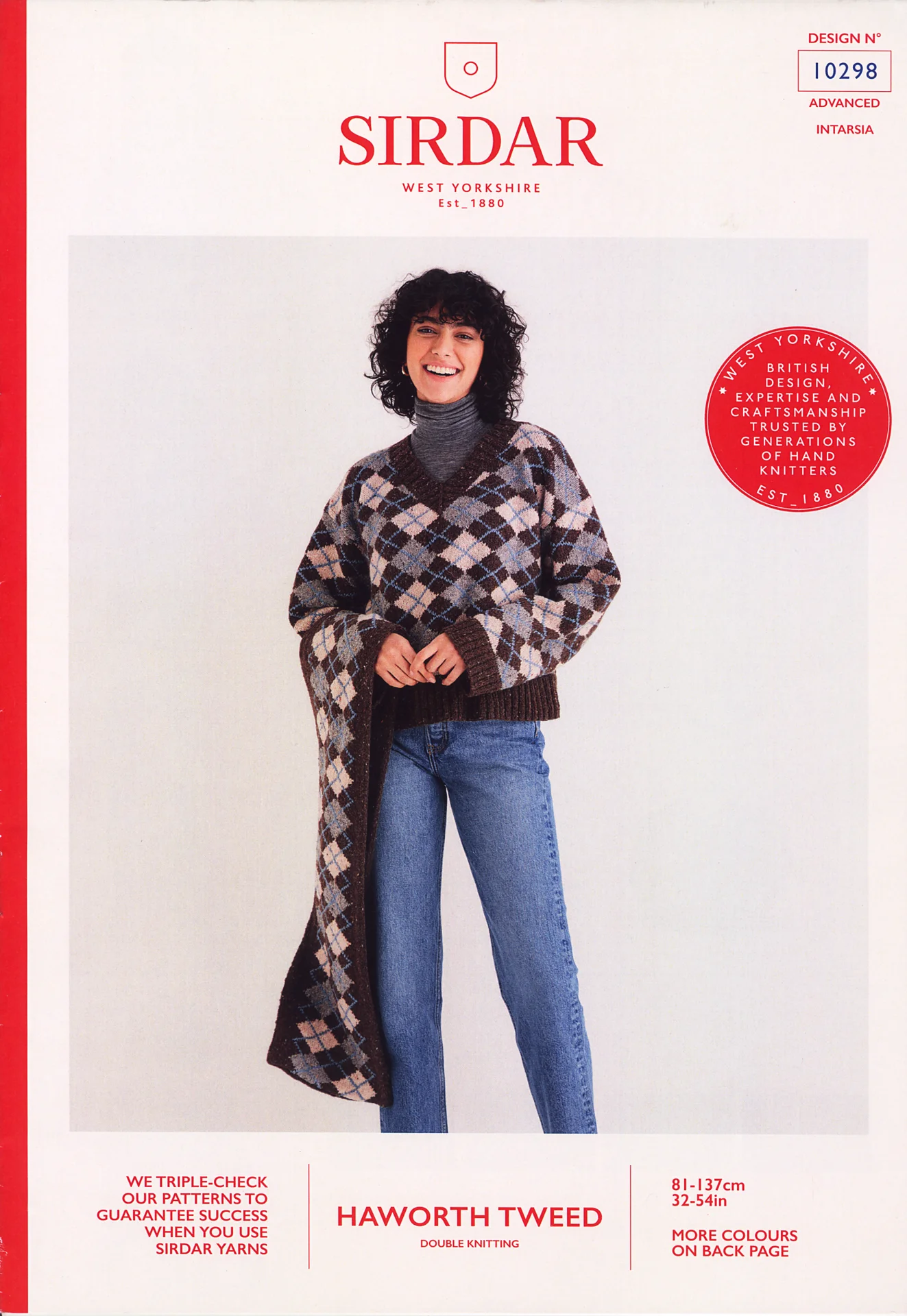 Sirdar Pattern 10298 Haworth Tweed