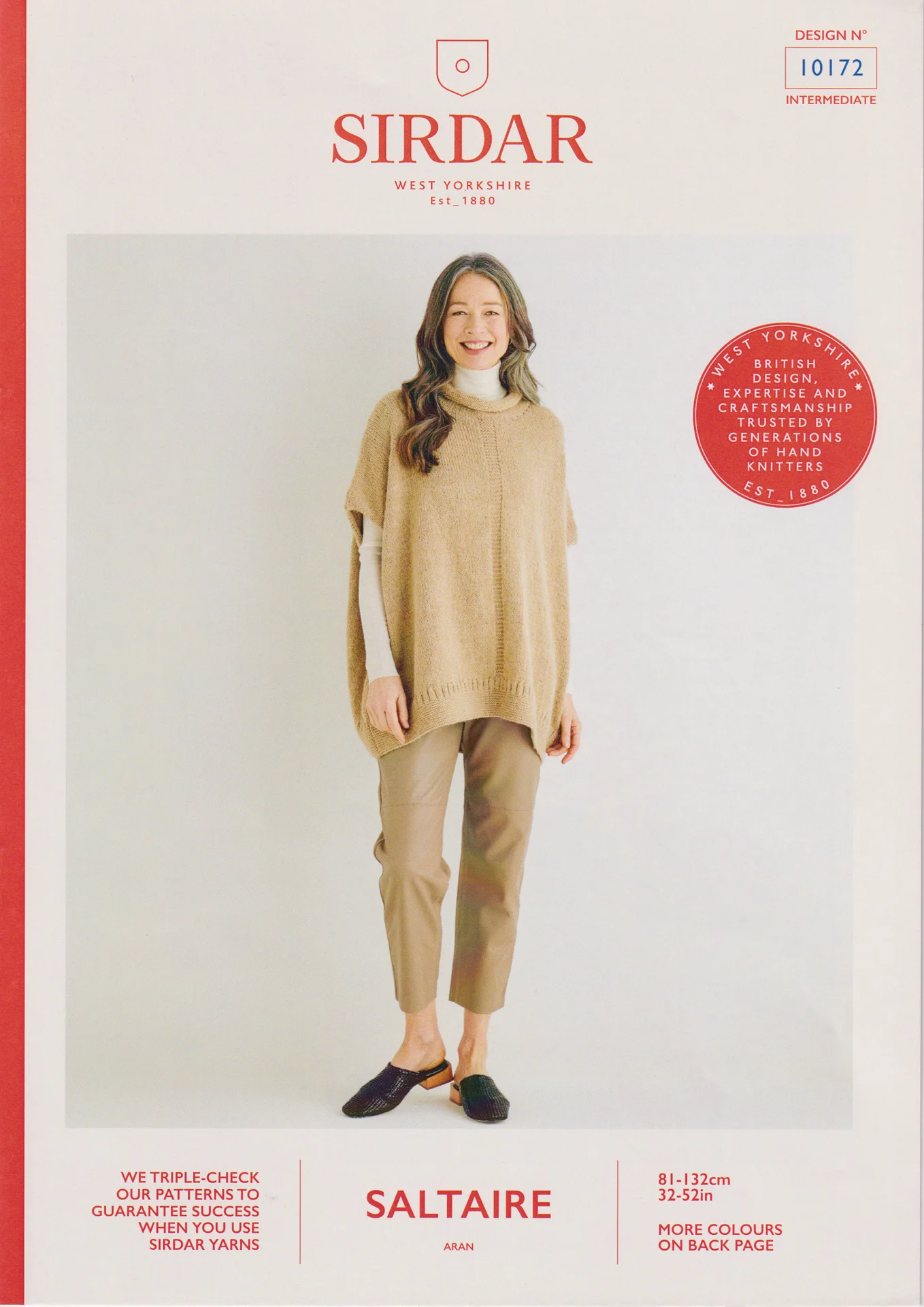 Sirdar Saltaire Patterns 10172 10 Ply Tunic