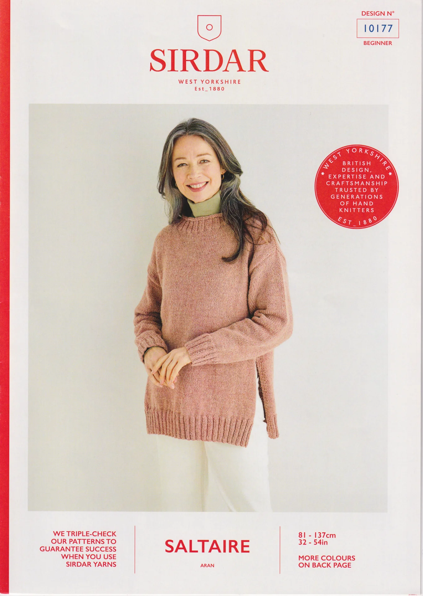 Sirdar Saltaire Patterns 10177 Jumper