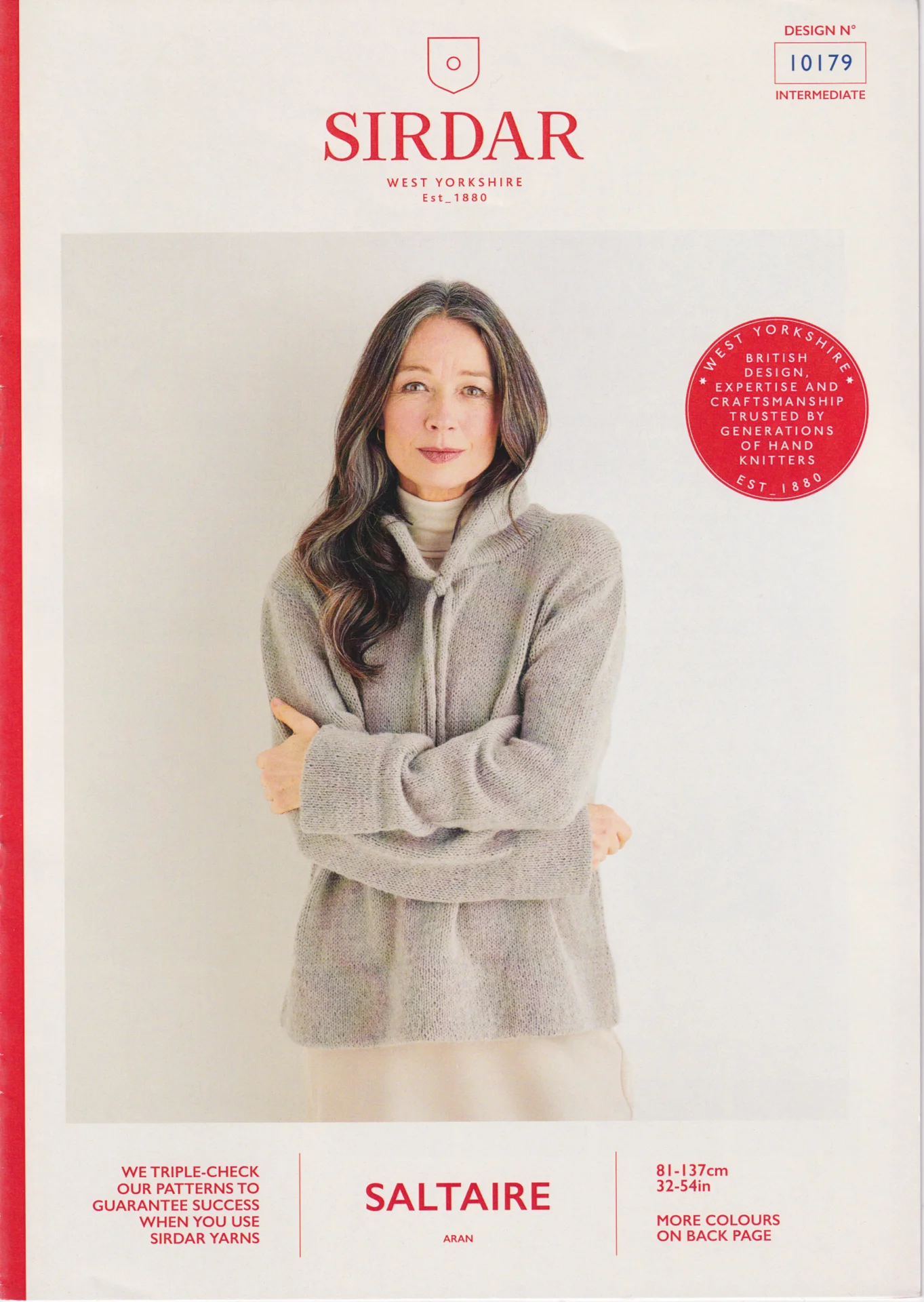Sirdar Saltaire Patterns 10179 Hoodie