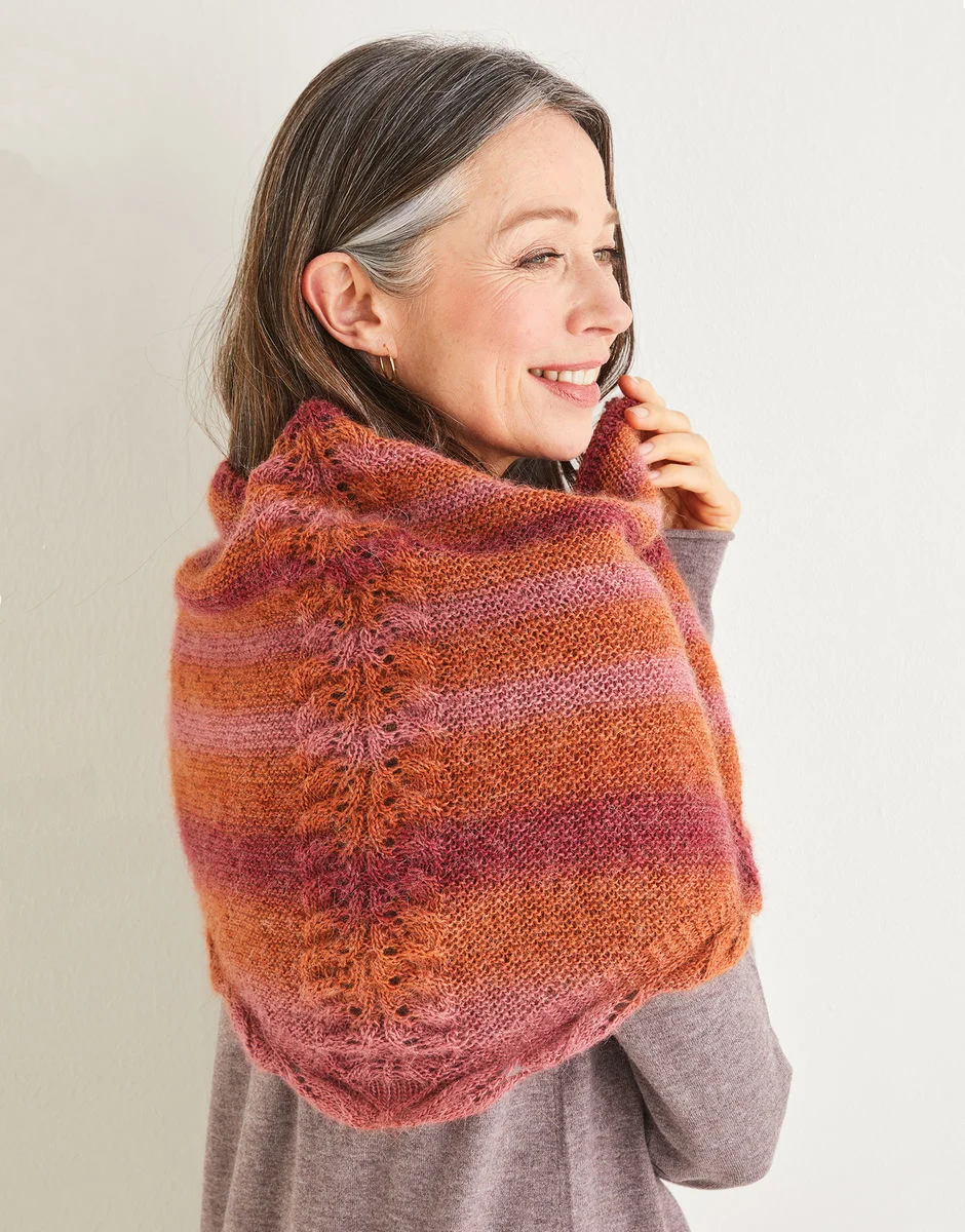 Sirdar Shawlie Patterns 10214 Triangle Wrap