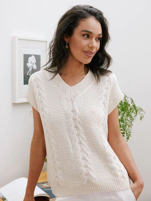 Texyarns Pattern 805 Cottesloe 8 Ply Vest