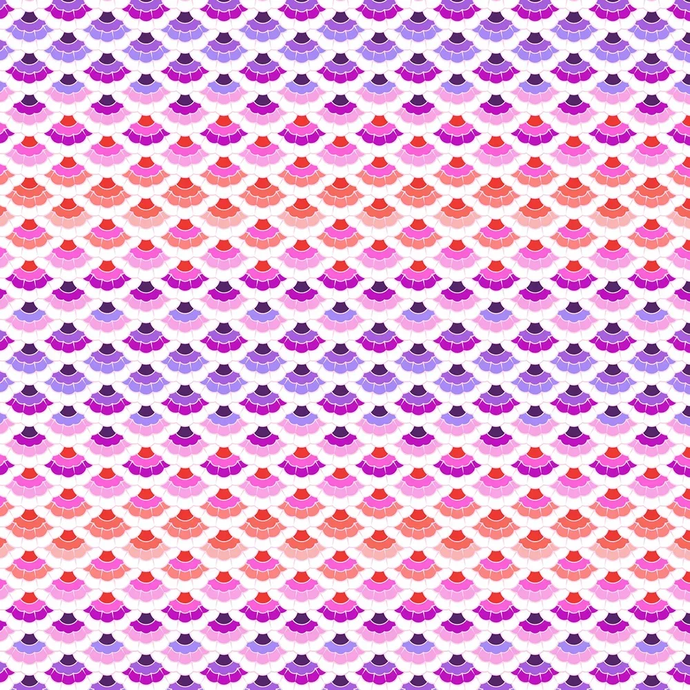 Tula Pink Floral Reef Aquatic Lace Ultraviolet