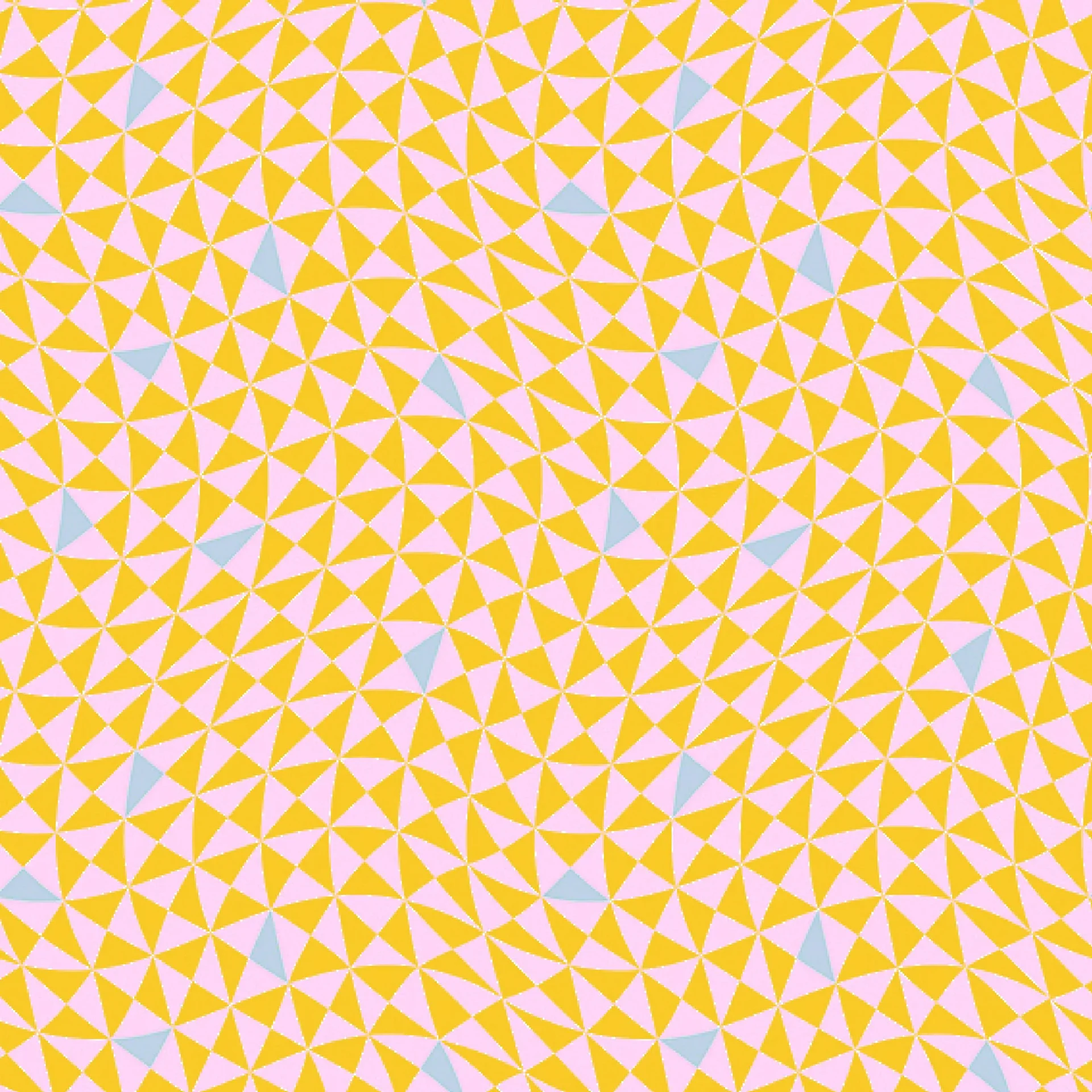 Tule Pink Monkey Wrench Mustard Pink Triangles