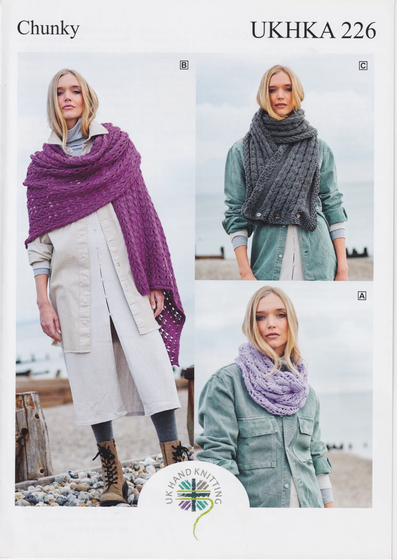 UKHKA Pattern 226 Chunky Scarves