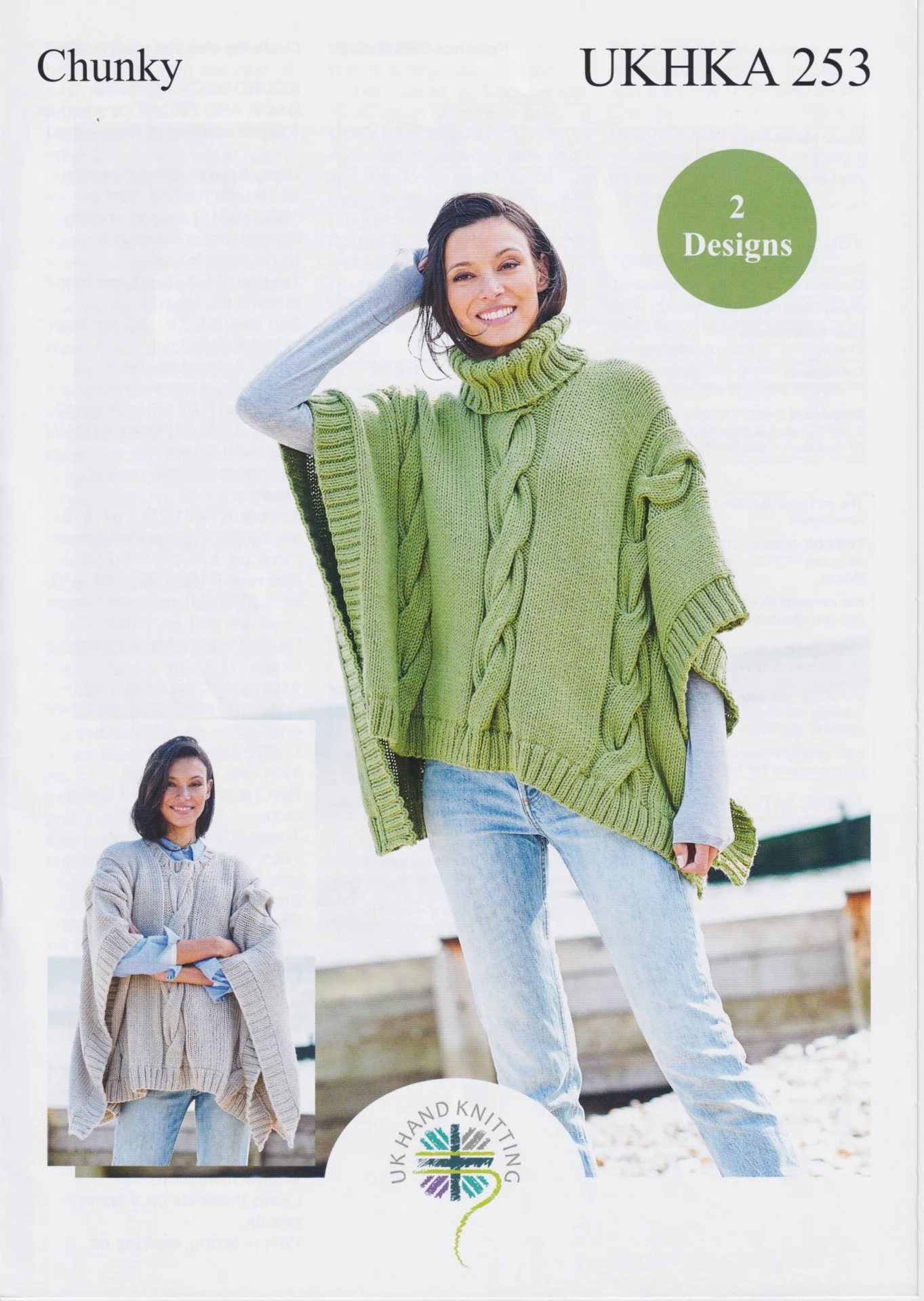 UKHKA Pattern 253 Chunky Poncho 14 Ply