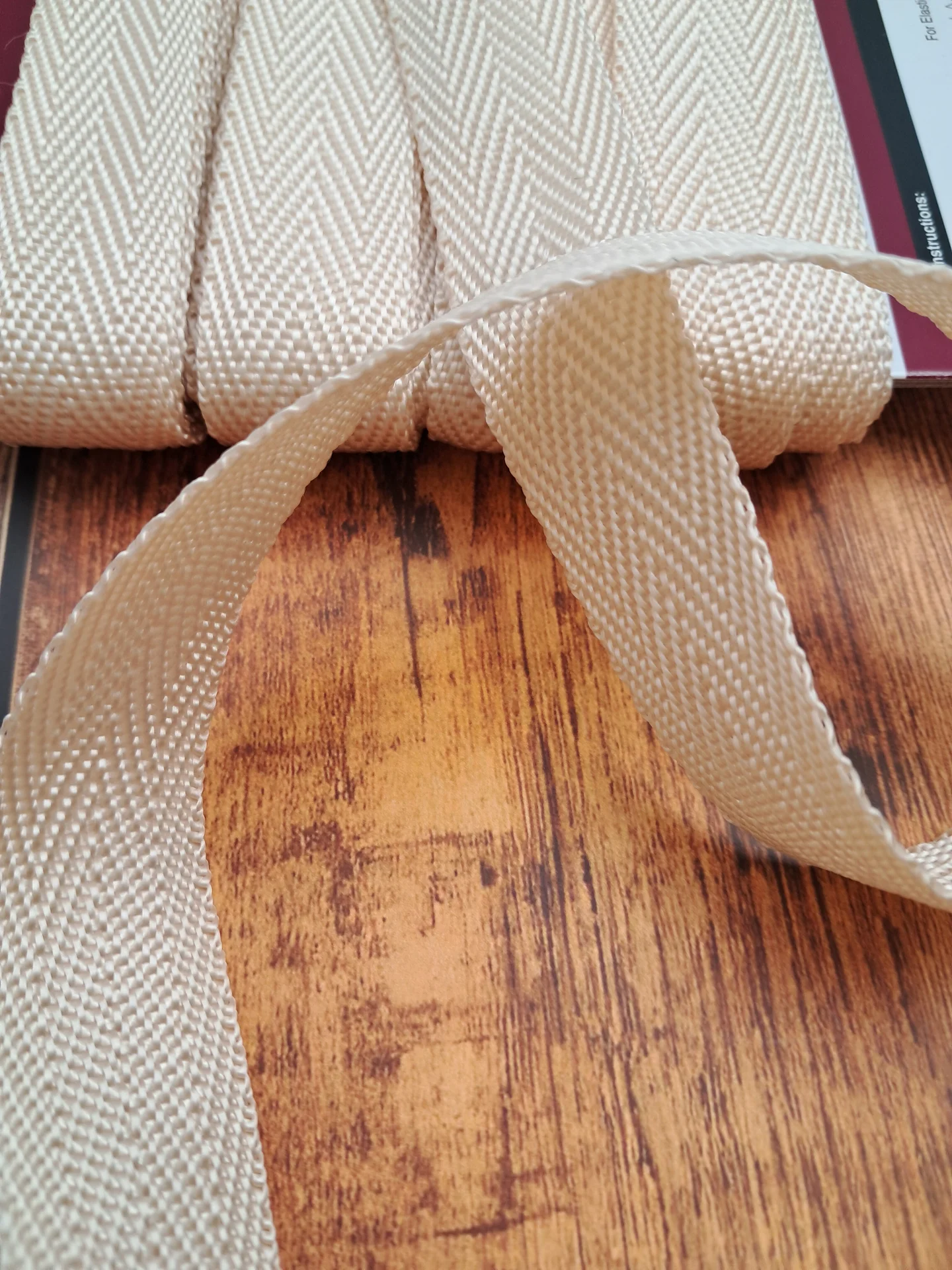 Webbing Poly Prop 25mm Natural