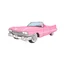 Motif Iron On Pink Cadillac Car 6603 - photo 2
