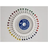 Pins Rosette Glass Headed