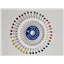 Pins Rosette Glass Headed