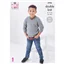 King Cole Pattern 5706 8 Ply Kids V Neck Sweater and Vest - photo 1