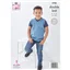 King Cole Pattern 5706 8 Ply Kids V Neck Sweater and Vest - photo 2