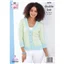 King Cole Pattern 5878 8 Ply Womens Cardigan and Top - photo 2