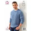 King Cole Pattern 5951 10 Ply Mens Sweater - photo 2