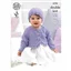 King Cole Pattern 4194 8 Ply Babies Cardigans and Hat - photo 1