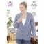 King Cole Pattern 5522 14 Ply Ladies Raglan Cardigan - photo 1