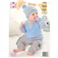 King Cole Pattern 6326 4 Ply Childs Sweater, Cardigan and Hat - photo 2
