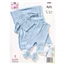 King Cole Pattern 5983 4 Ply Babies Dungarees, Jacket, Bootees and Blanket - photo 2
