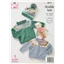 King Cole Pattern 6211 8 Ply Baby Cardigan, Sweater, Matinee Coat and Hat - photo 2