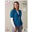 King Cole Pattern 6269 14 Ply Ladies Capped Sleeve Cardigan and Waistcoat - photo 2