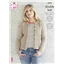King Cole Pattern 5479 8 Ply Ladies Cardigan, Scarf and Hat Set - photo 2