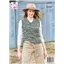 King Cole Pattern 6310 10 Ply Cardi Vest - photo 2