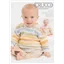 Crucci Pattern 1426 4 Ply Striped Sweater or Cardigan Baby