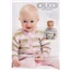 Crucci Pattern 1427 Striped 4 Ply Cardigan and Jumper