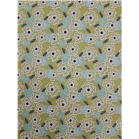 Fabric Cotton 11jhr Mint Lime Floral