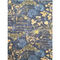 Flowers Text Floral Black 3182