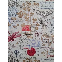 Flowers Text Floral Cream 3182