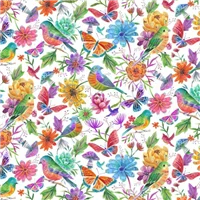 Kiwiana 81860 Luminous Birds White